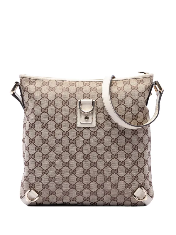 GUCCI アビー GGキャンバス Dリング ショルダーバッグ Gucci Pre-Owned 2000-2015 GGキャンバス アビー Dリング ショルダー
