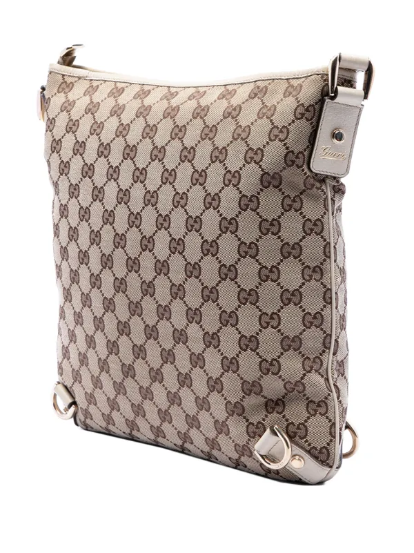 GUCCI アビー GGキャンバス Dリング ショルダーバッグ Gucci Pre-Owned 2000-2015 GGキャンバス アビー Dリング ショルダー