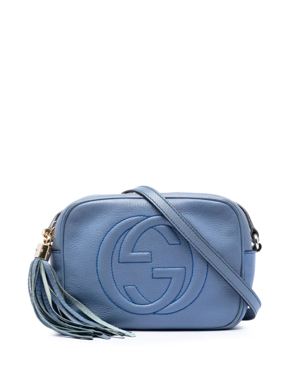 Gucci Pre-Owned Borsa a tracolla Soho Disco in pelle di vitello 2016-2026 - Blu