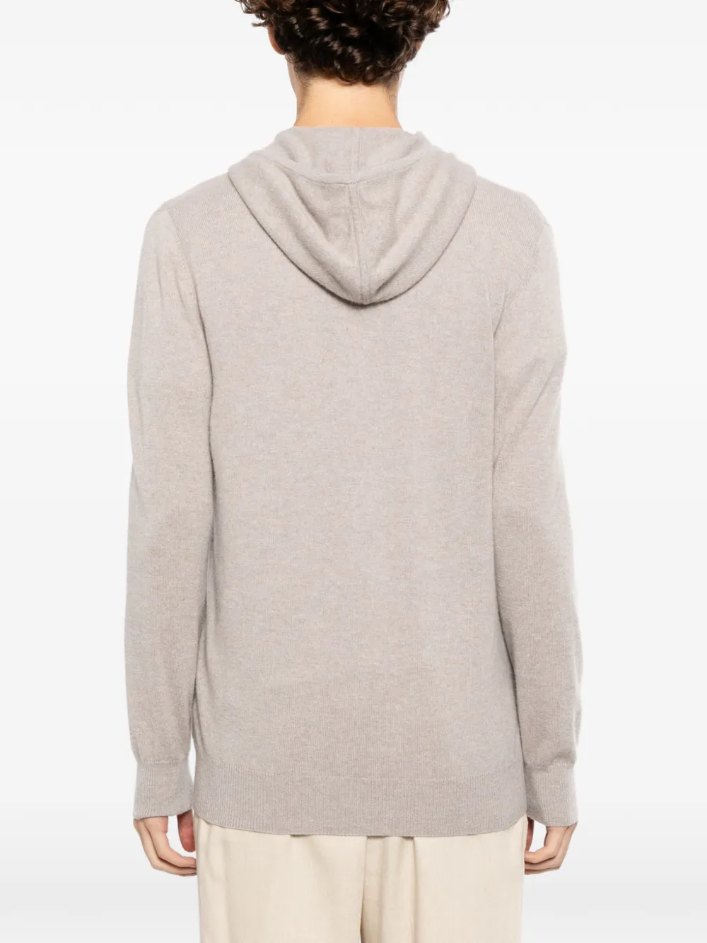 N.Peal Ladbroke hoodie met rits Grijs