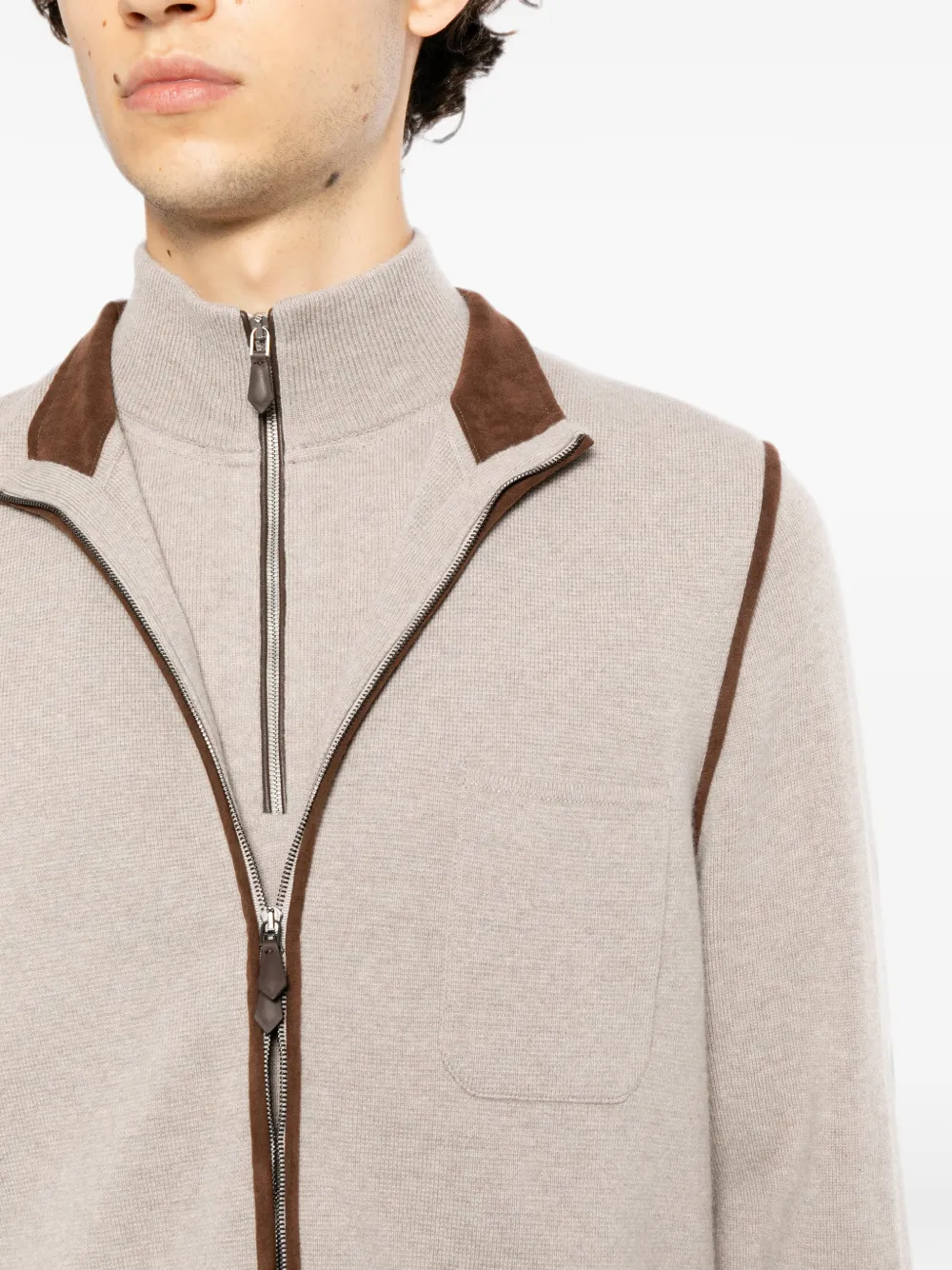 N.Peal Shaftesbury bodywarmer Beige