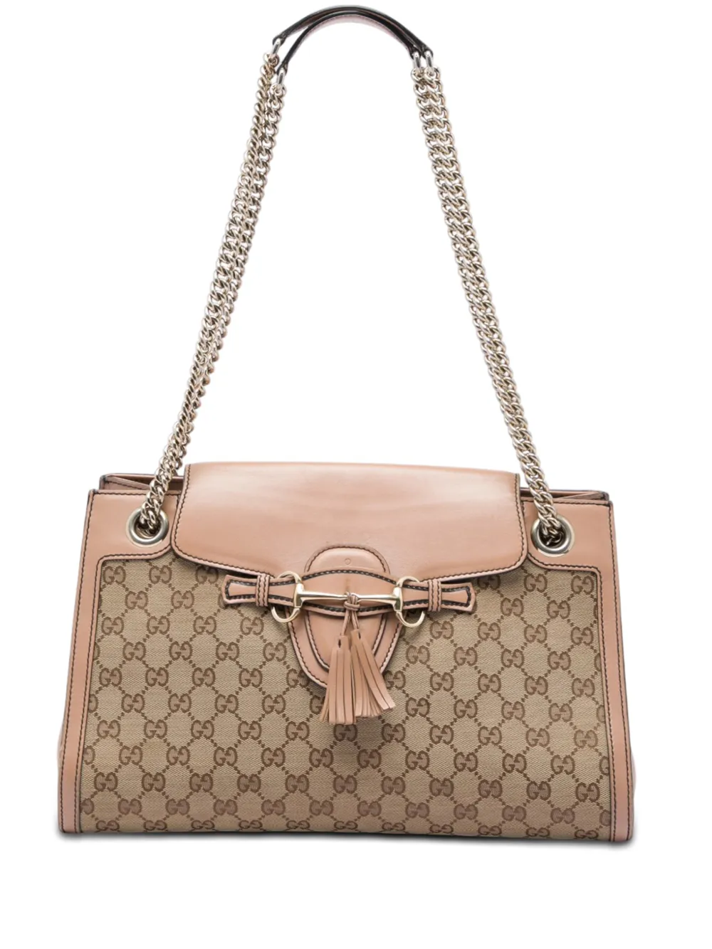 Gucci Pre-Owned Borsa a spalla Emily grande in tela GG 2016-2026 - Toni neutri