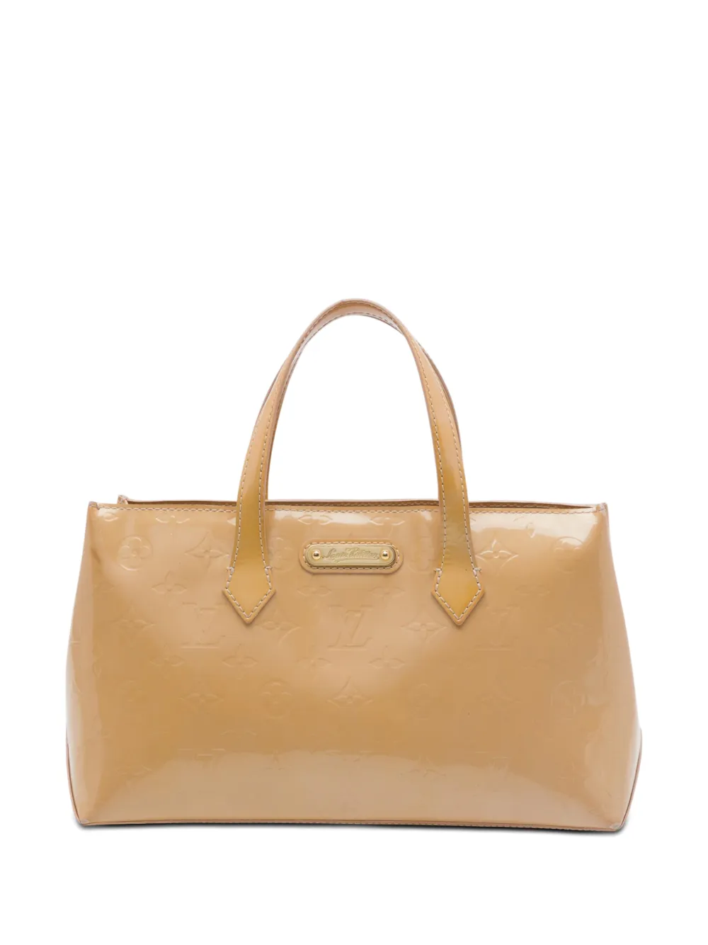 Louis Vuitton Pre-Owned Borsa a mano Wilshire PM in pelle Vernis con monogramma 2000-2026 - Toni neutri