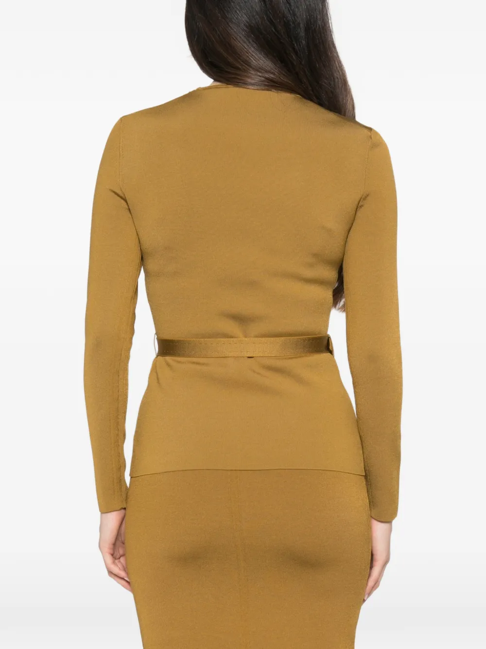 TOM FORD Trui met ceintuur en lange mouwen Beige