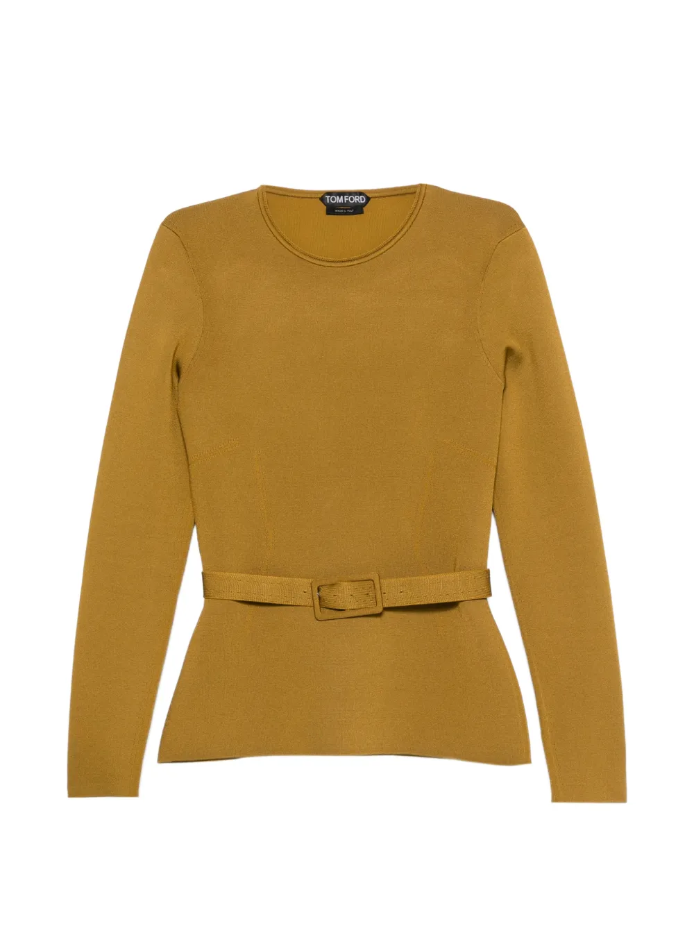 TOM FORD belted long-sleeve sweater - Toni neutri