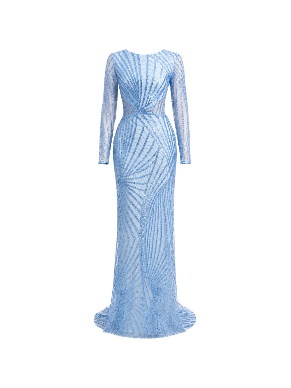 Gemy Maalouf beaded sequin-embellished dress - Blau