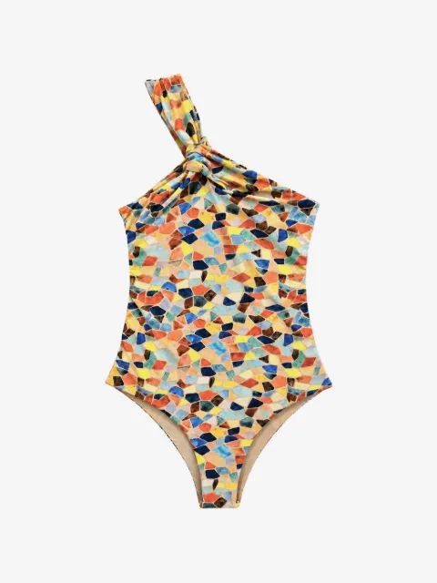 Isolda Maiô Maillot Beso ombro único
