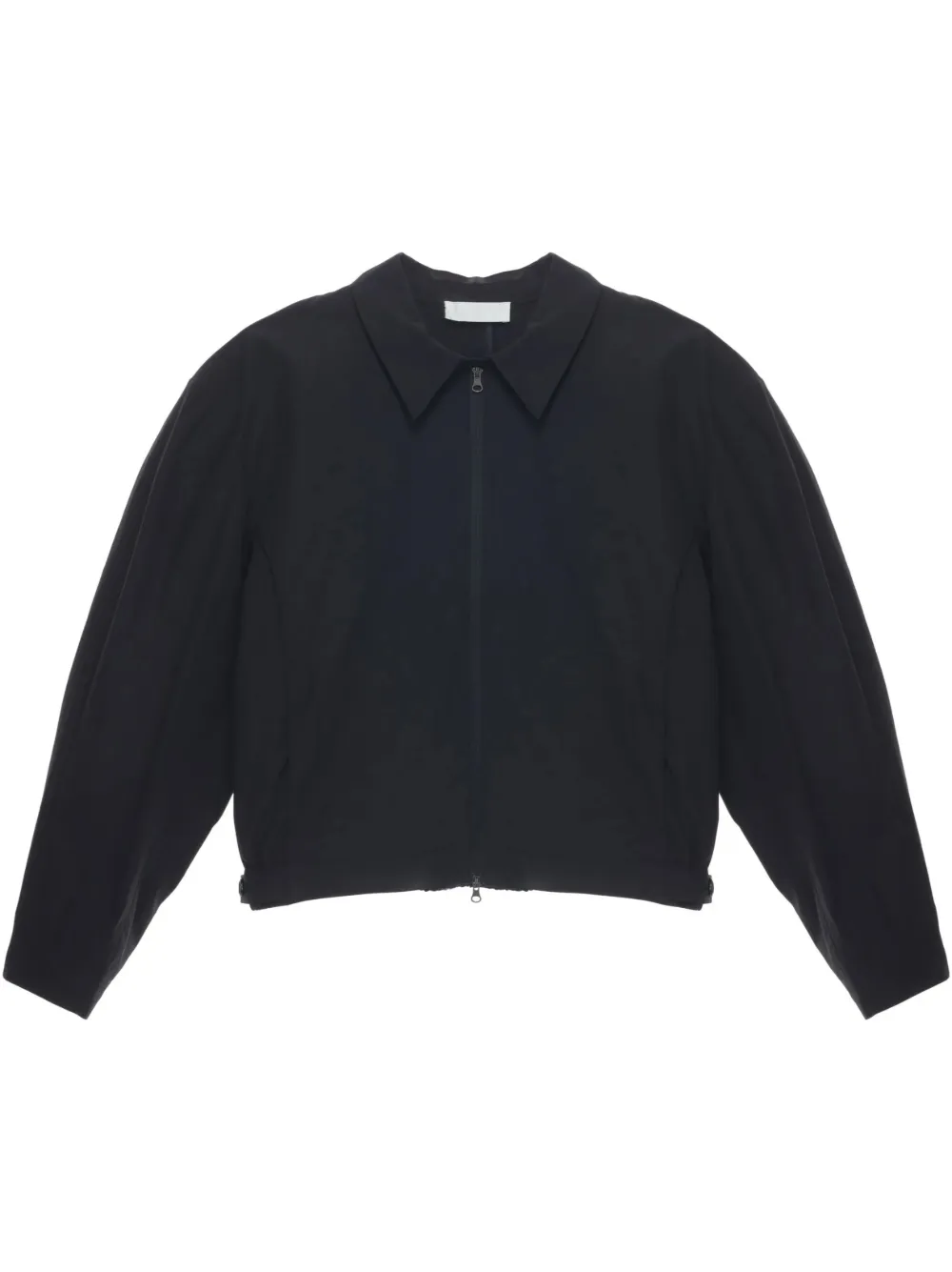 Amomento zip-up collared jacket - Schwarz