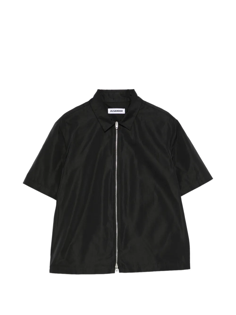 Jil Sander zip-up short-sleeve shirt - Nero