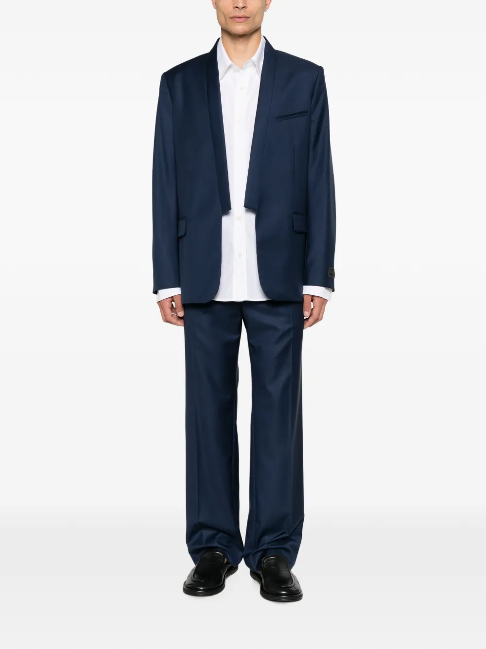 Kenzo Jack met sjaalrevers Blauw