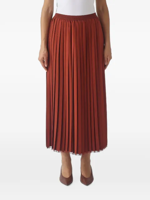 TWINSET jupe plissée à bande logo