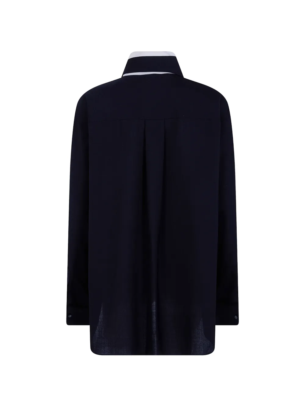 sacai Blouse met gestrikte hals Zwart