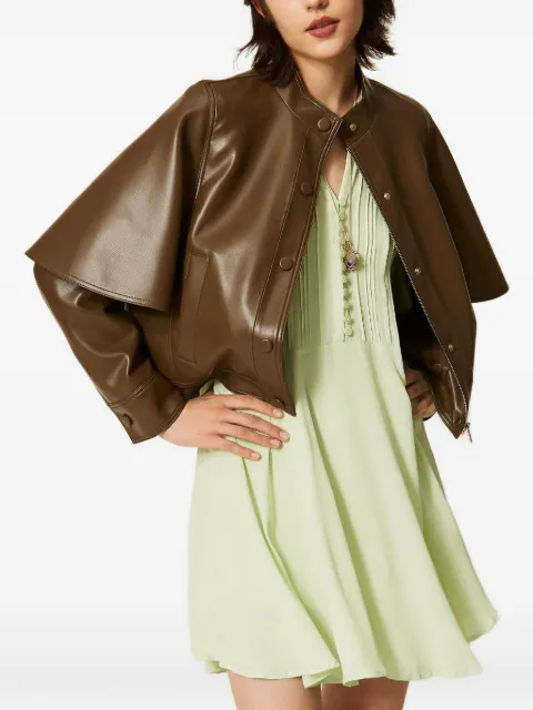 TWINSET cape-style button-up jacket