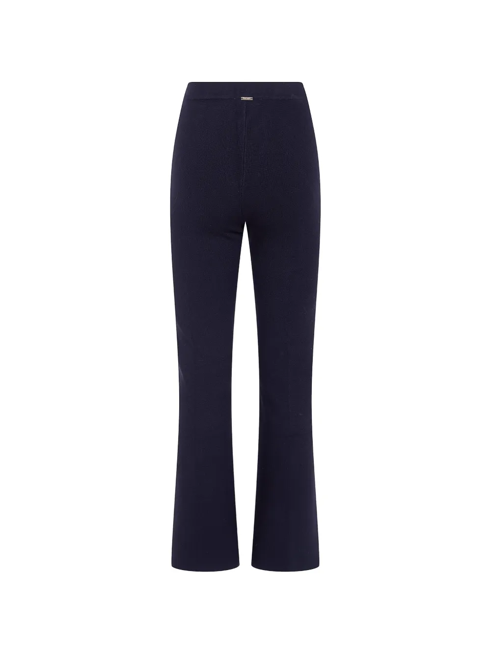 TWINSET Fijngebreide flared broek Zwart