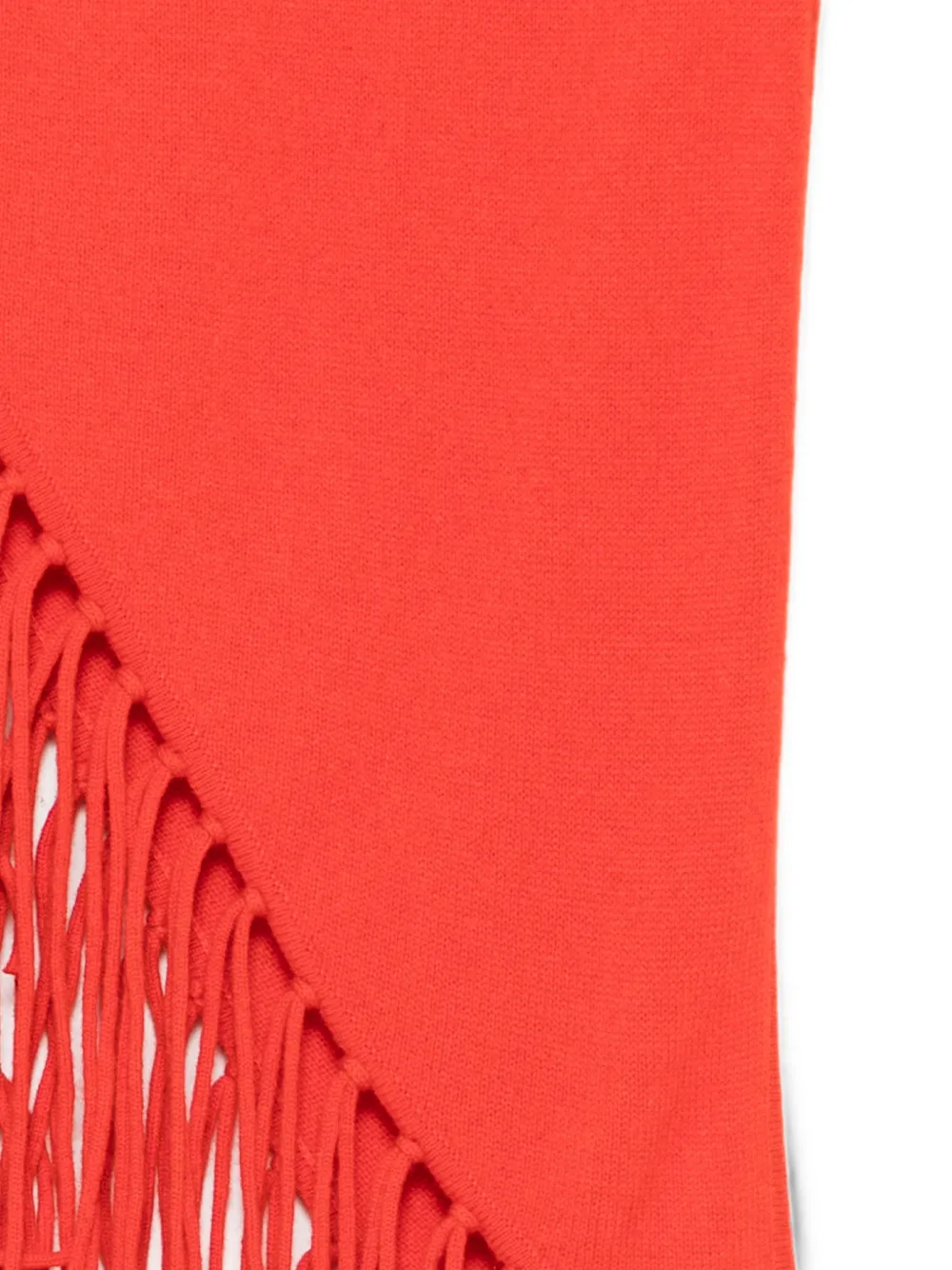 P.A.R.O.S.H. fringe-trim triangular scarf Rood