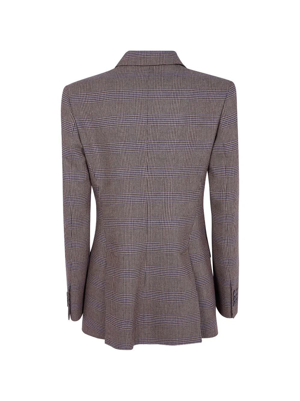 P.A.R.O.S.H. Geruite blazer met dubbele rij knopen Beige