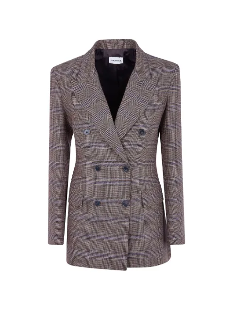 P.A.R.O.S.H. check-pattern double-breasted blazer