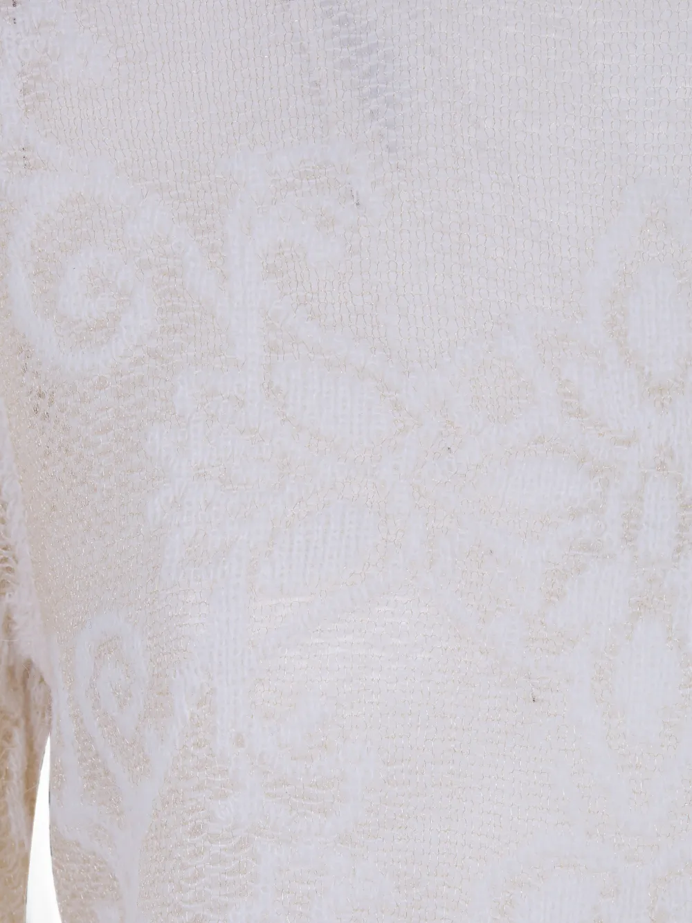 TWINSET Gebreide trui met gewelfde afwerking Beige
