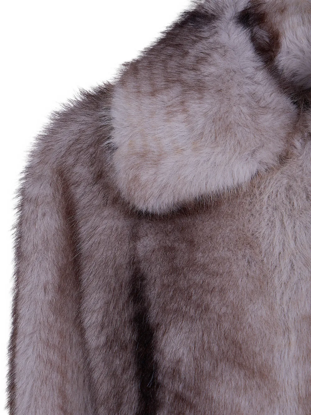TWINSET Jas van imitatiebont Bruin
