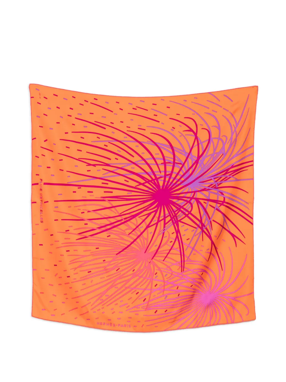 Hermès Pre-Owned 2010s Pluie d'Étincelles scarf - Orange