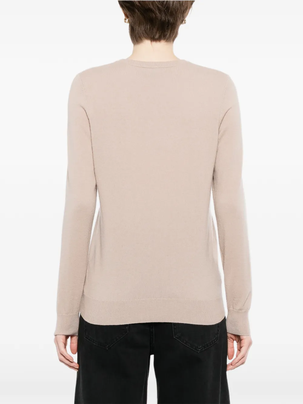 N.Peal Evie top met ronde hals Beige