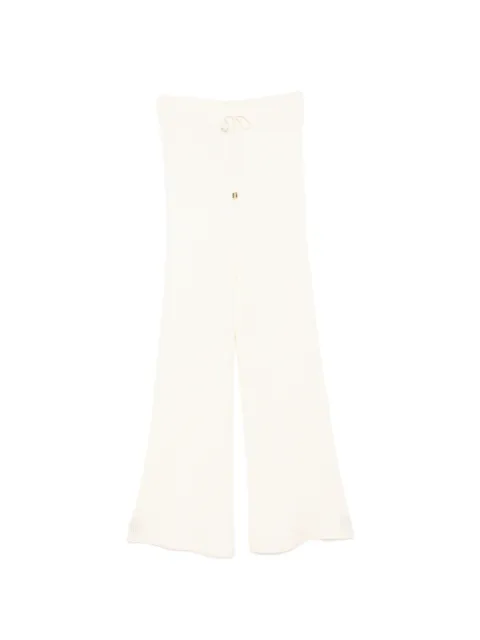 N.Peal ribbed-knit cashmere trousers