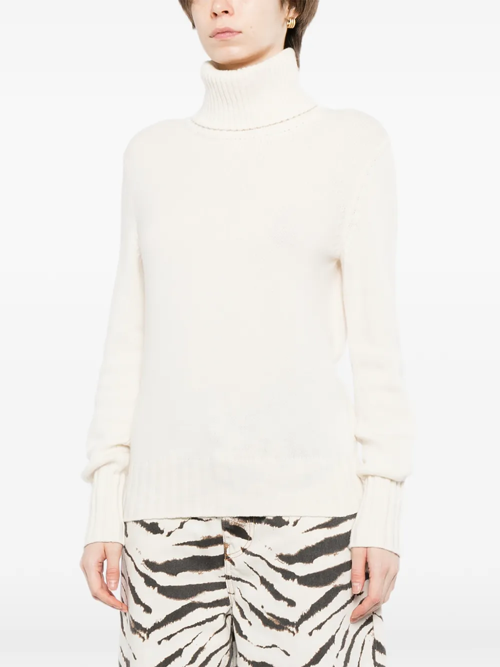 N.Peal Hazel chunky gebreide top Beige