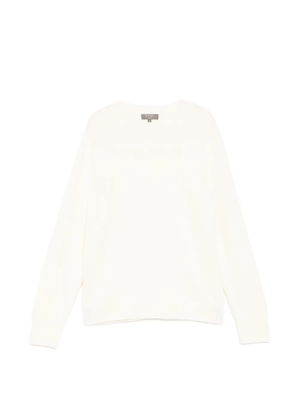 N.Peal crew-neck organic cashmere top