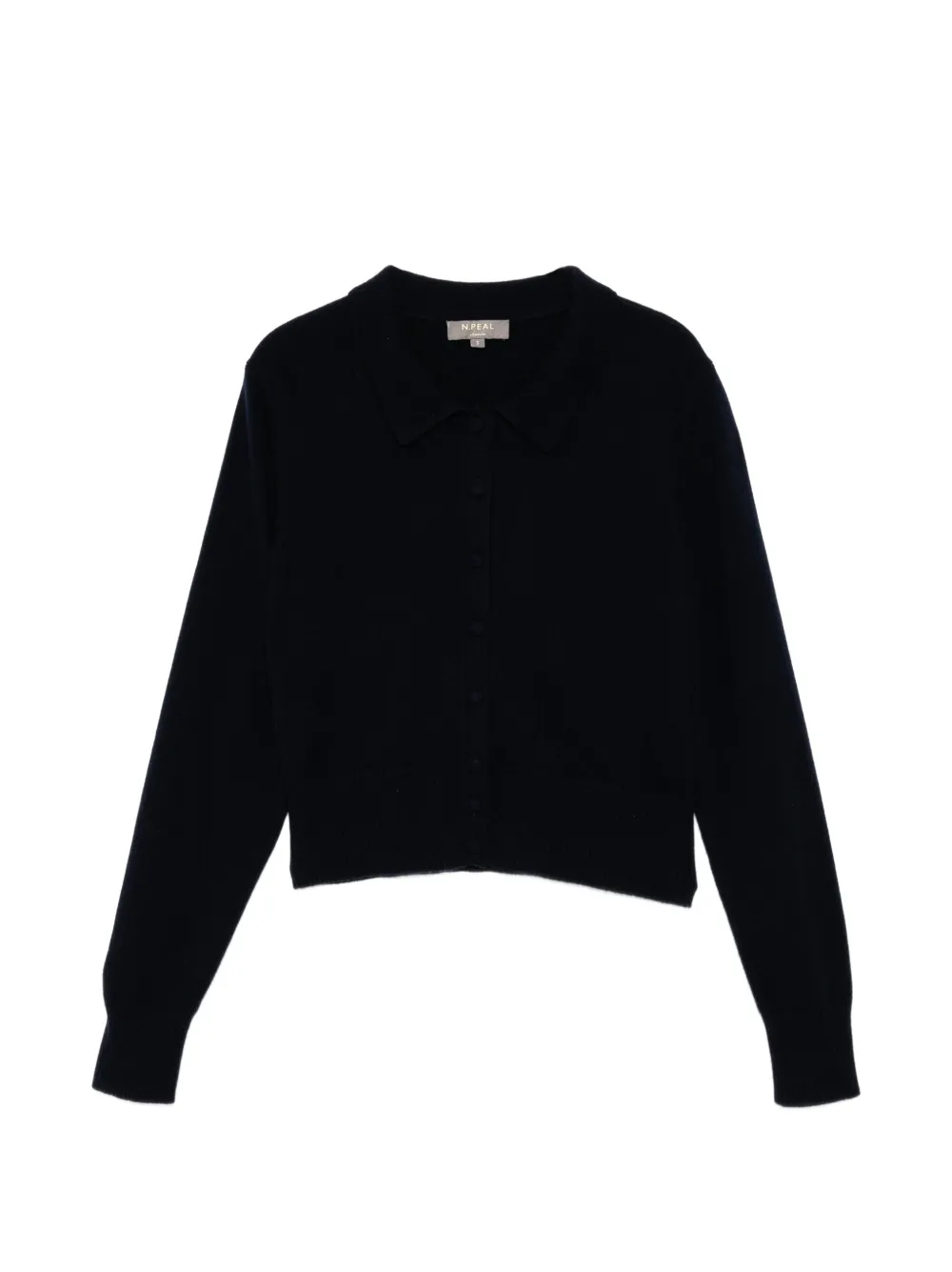N.Peal Thea Cardigan mit Kragen - Blau