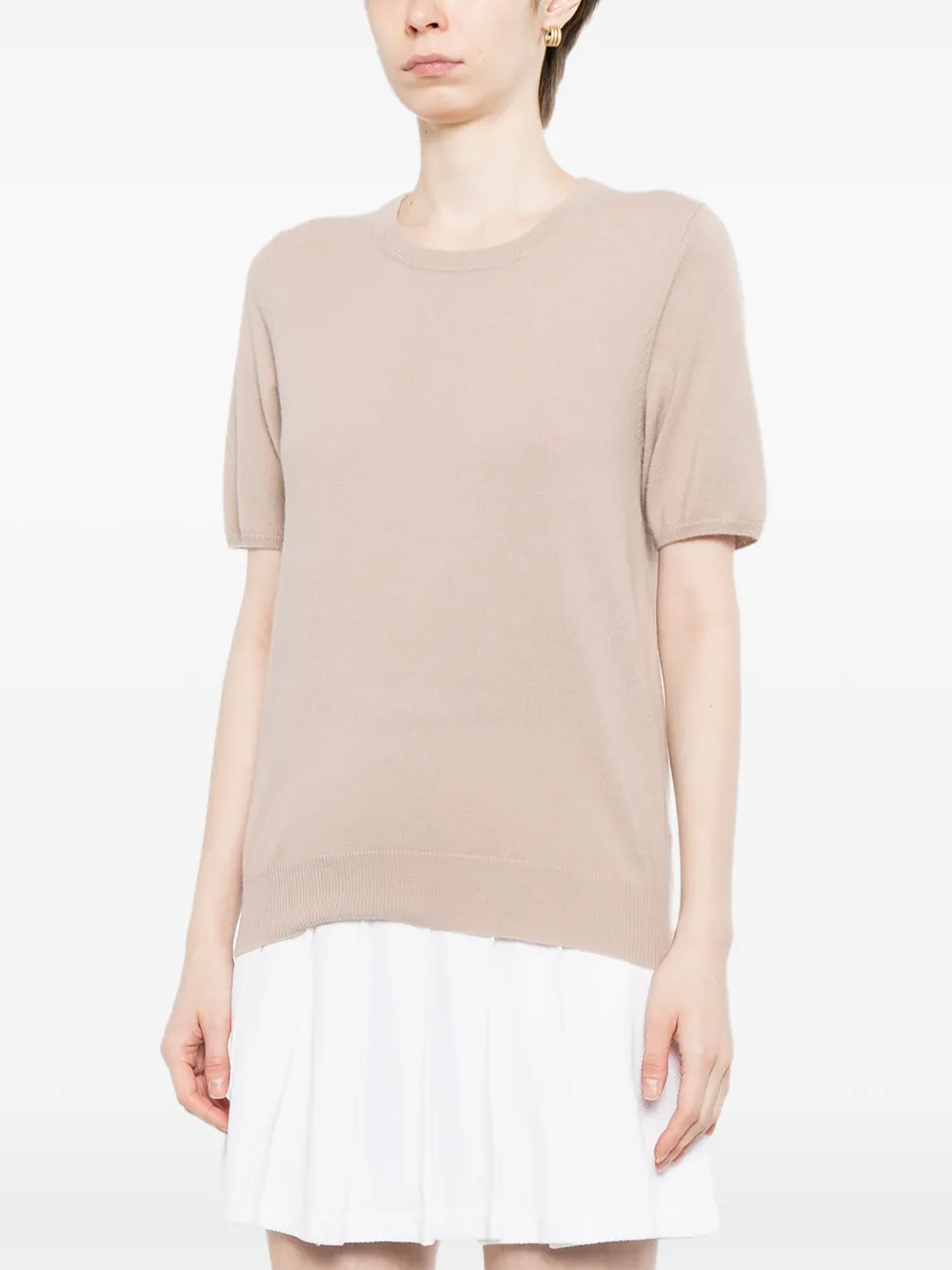 N.Peal Milly kasjmier T-shirt Beige