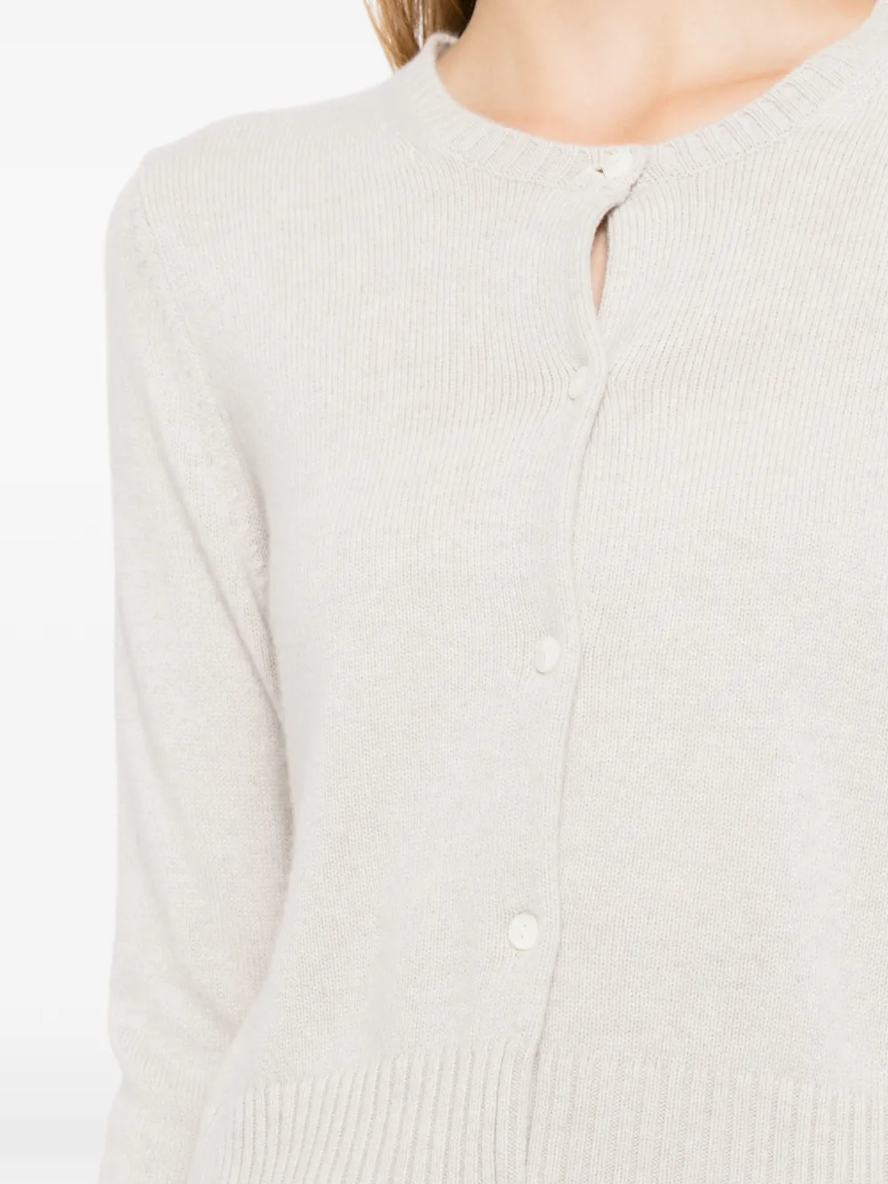 N.Peal Grofgebreid vest Grijs