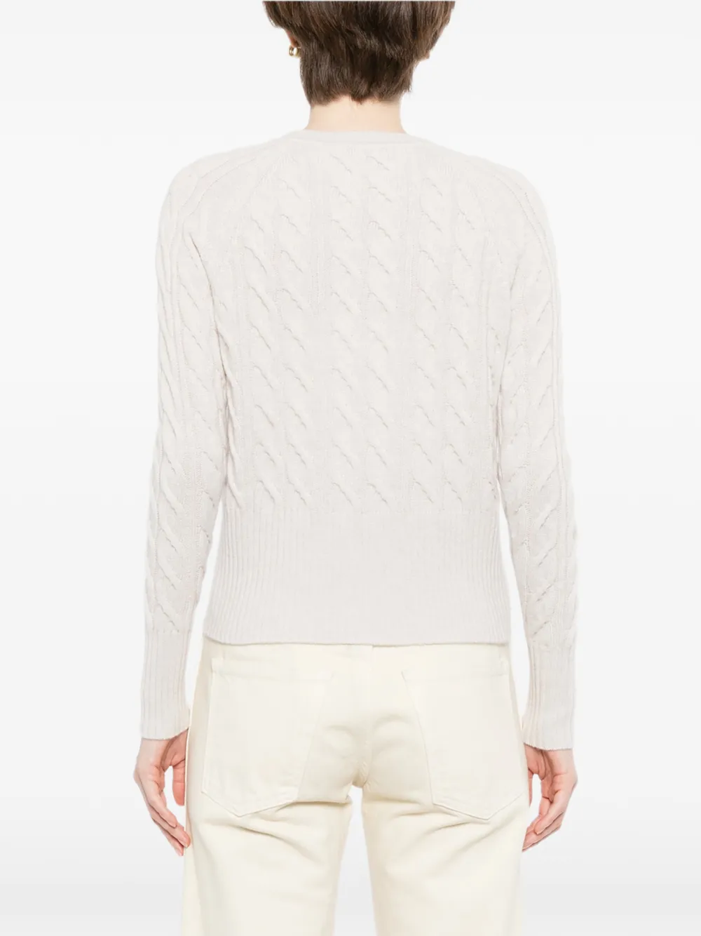 N.Peal Myla kabelgebreid vest Bruin