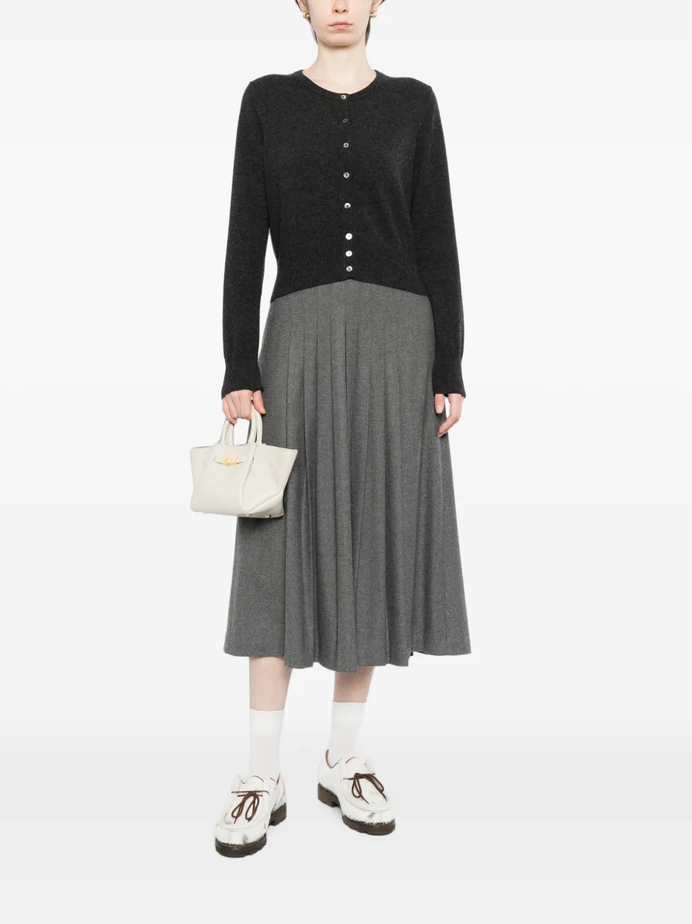 N.Peal Ivy cropped vest Grijs