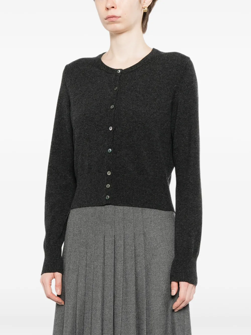 N.Peal Ivy cropped vest Grijs