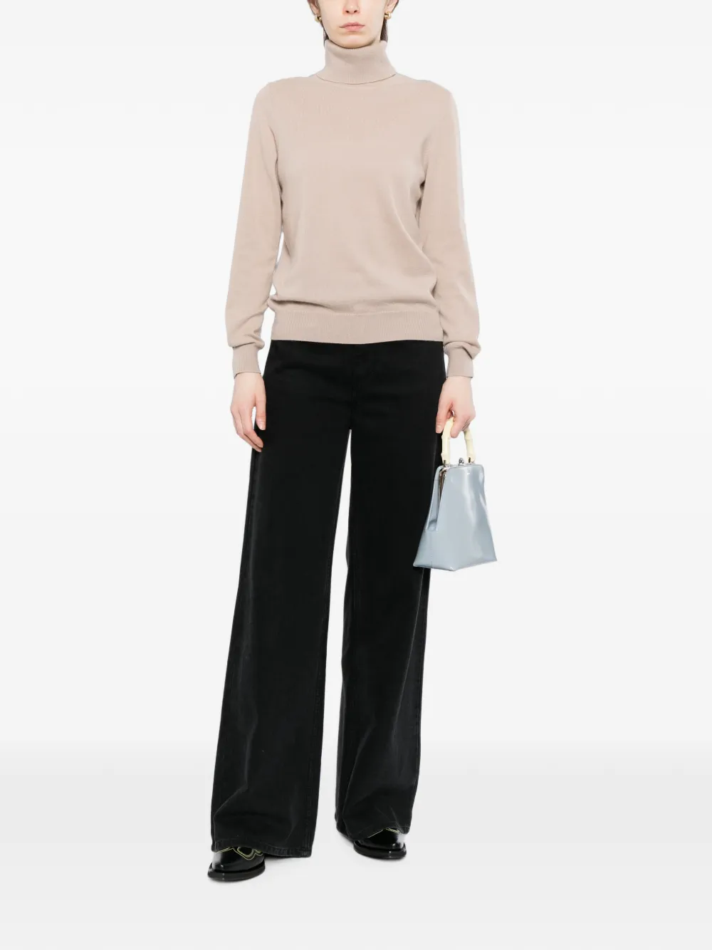 N.Peal Luna top met col Beige