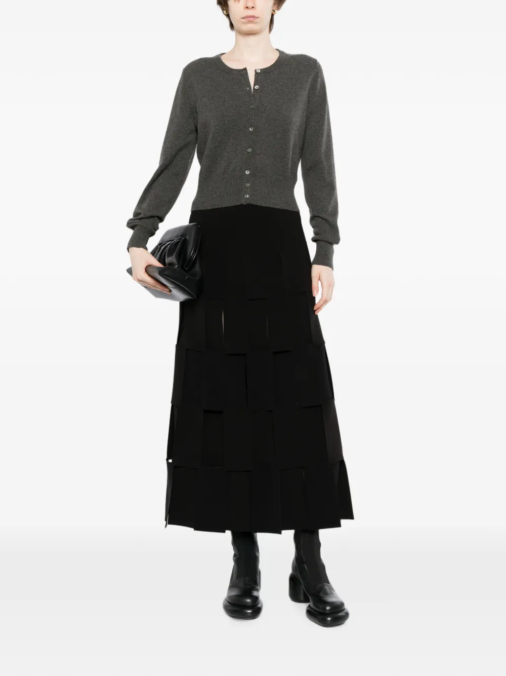 N.Peal Ivy cropped vest Zwart