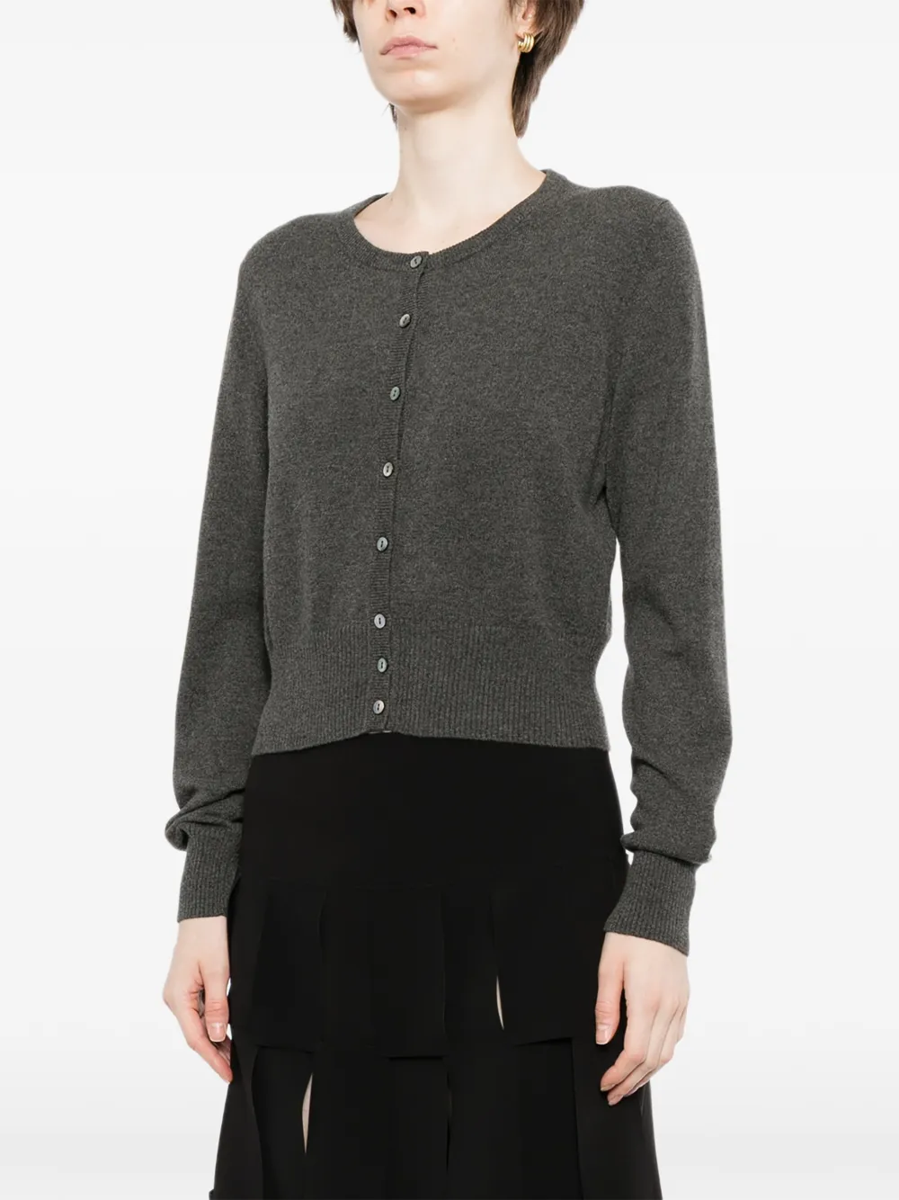 N.Peal Ivy cropped vest Zwart