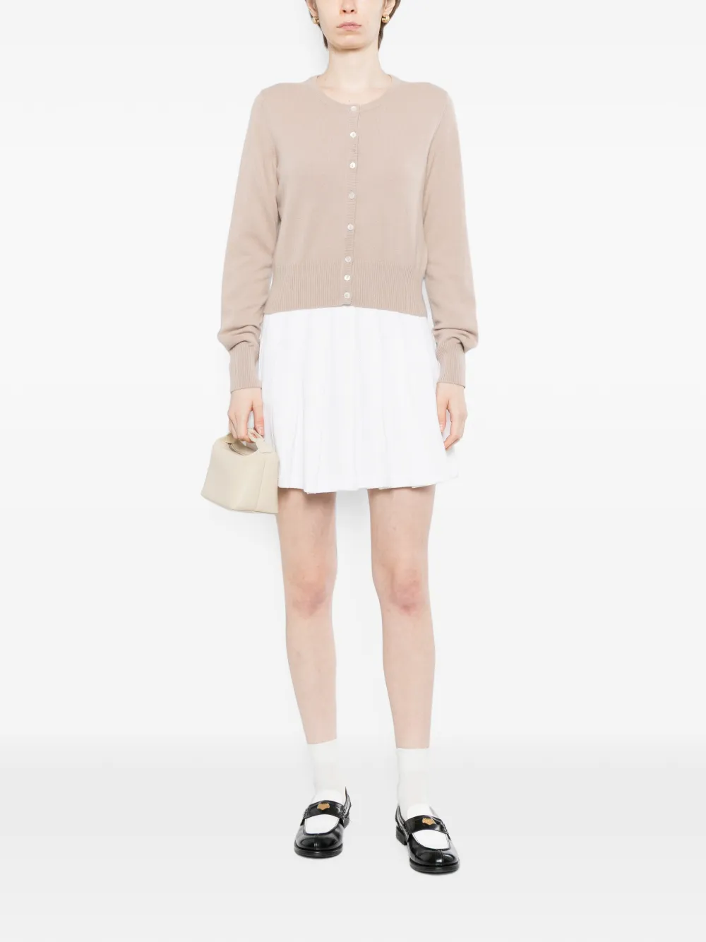 N.Peal Ivy cropped vest Beige