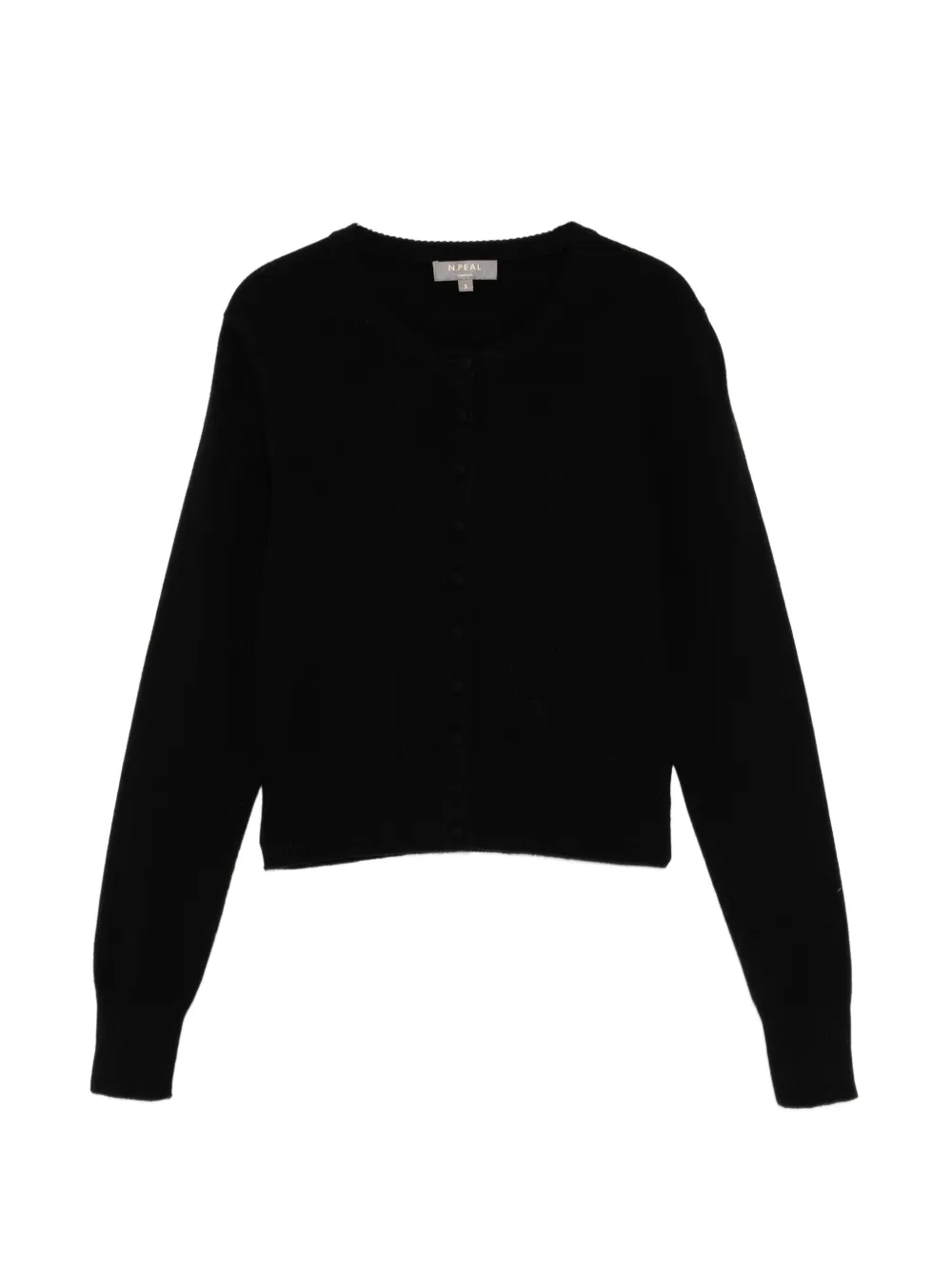N.Peal covered button cashmere cardigan