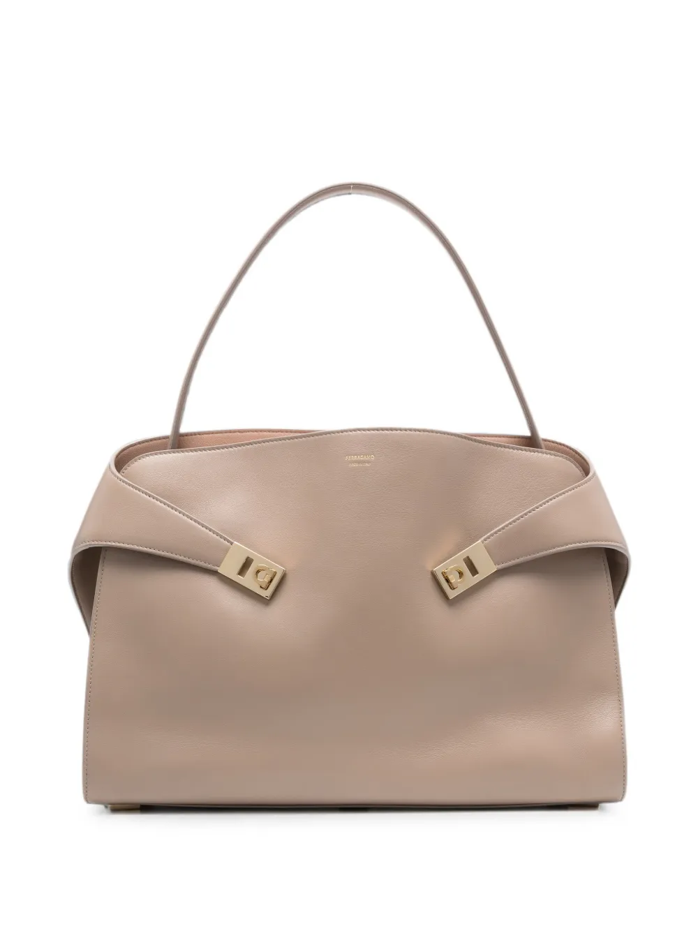 Ferragamo Hug leather shoulder bag - Toni neutri