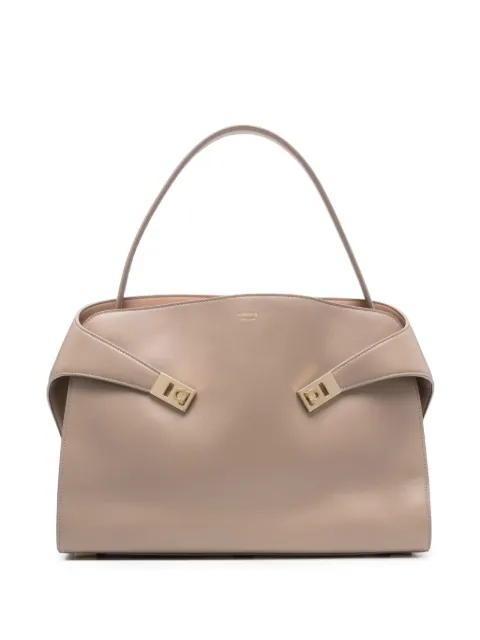 Hug leather shoulder bag
