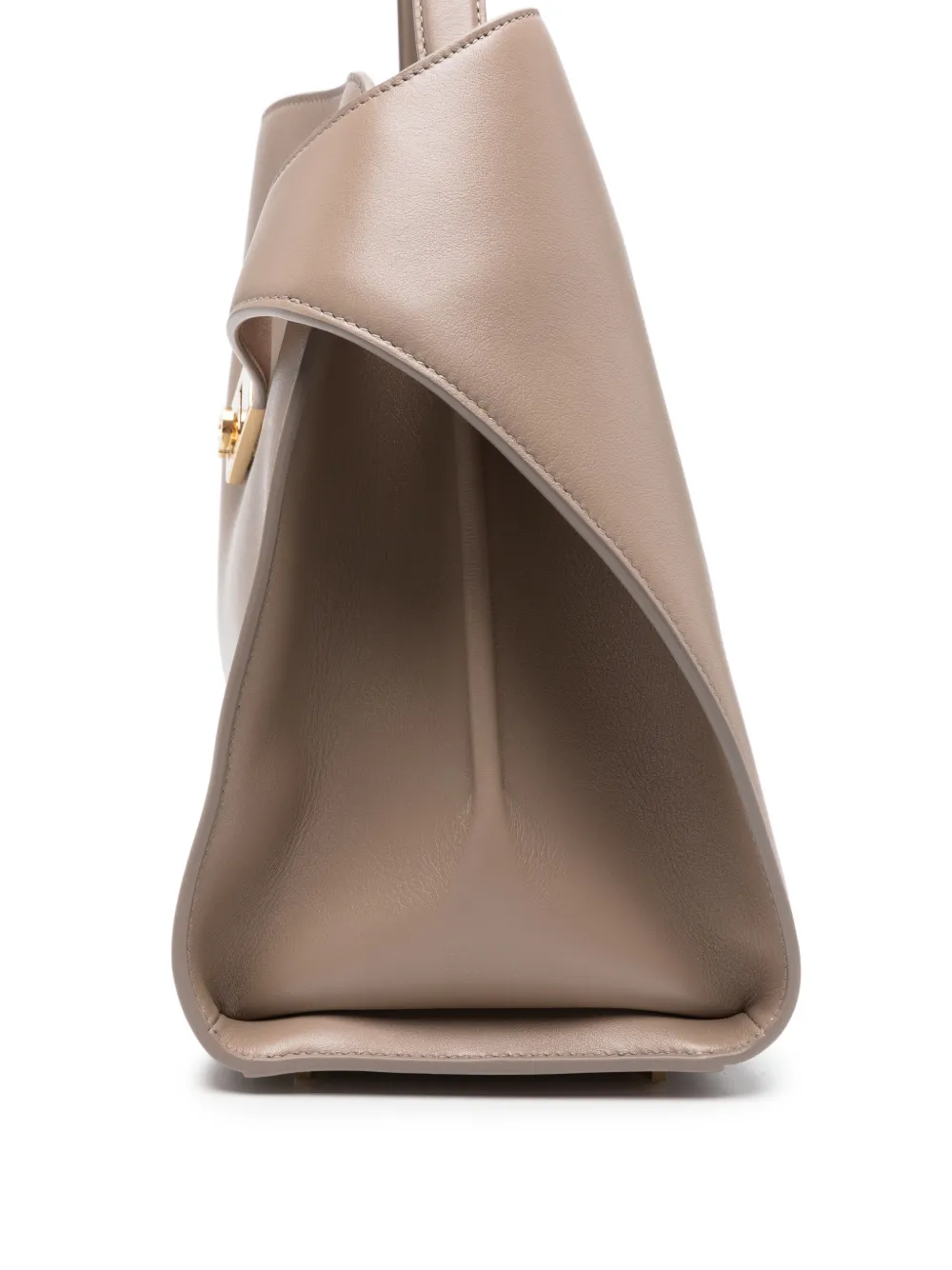 Ferragamo Hug leren schoudertas Beige