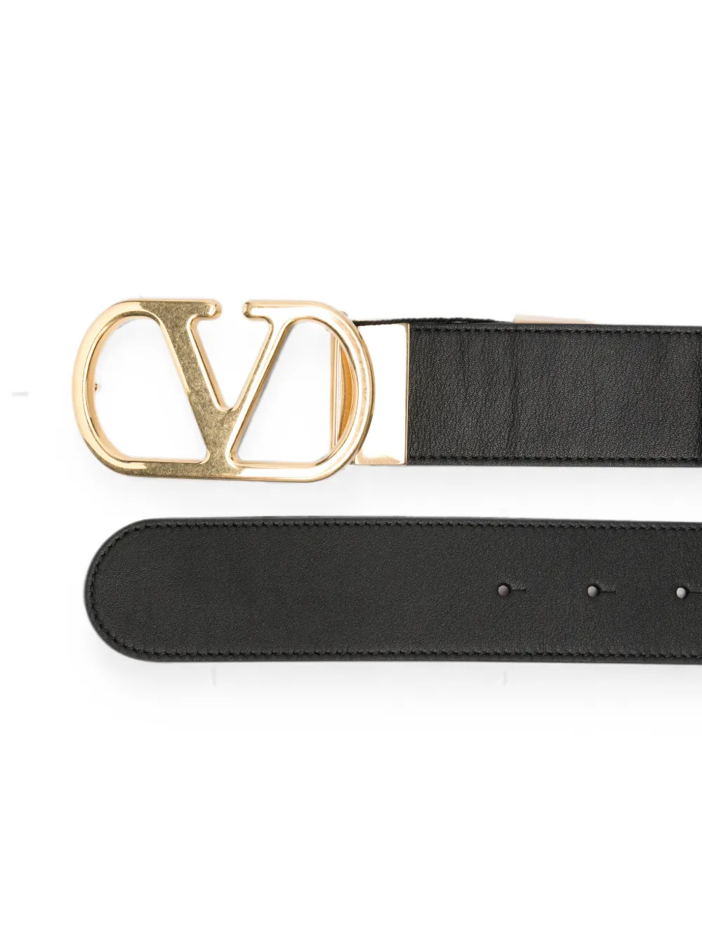 Valentino Garavani VLogo Signature leren riem Zwart