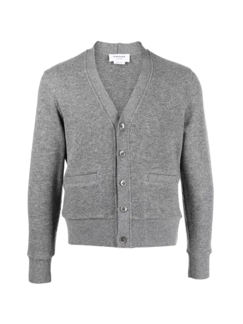 Thom Browne waffle-knit cashmere cardigan
