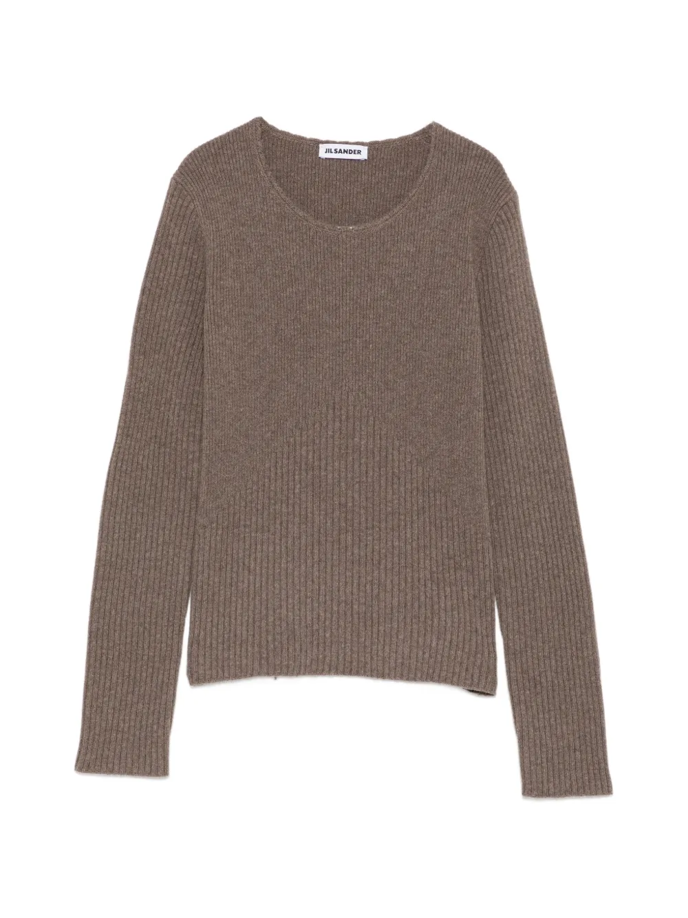 Jil Sander ribbed-knit sweater - Marrone