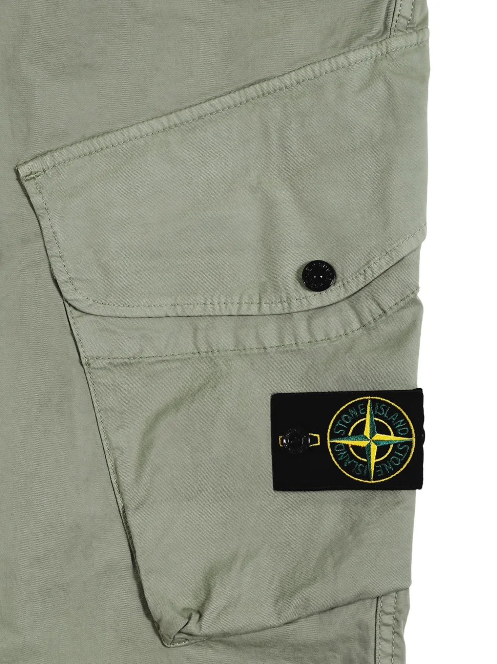 Stone Island Cargo broek met logopatch Groen