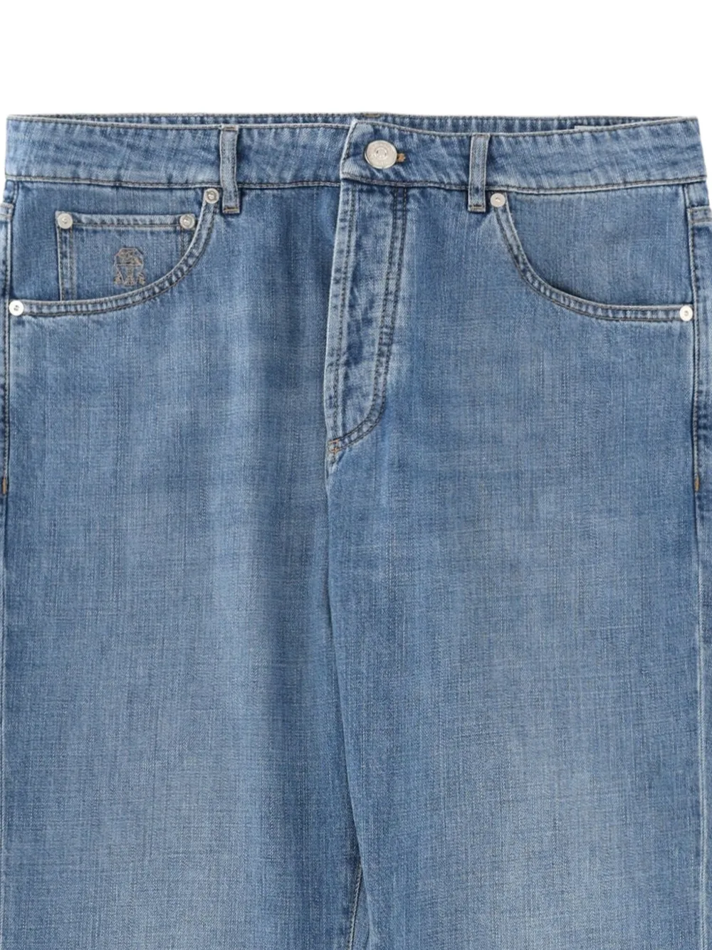 Brunello Cucinelli Jeans met vijf zakken Blauw
