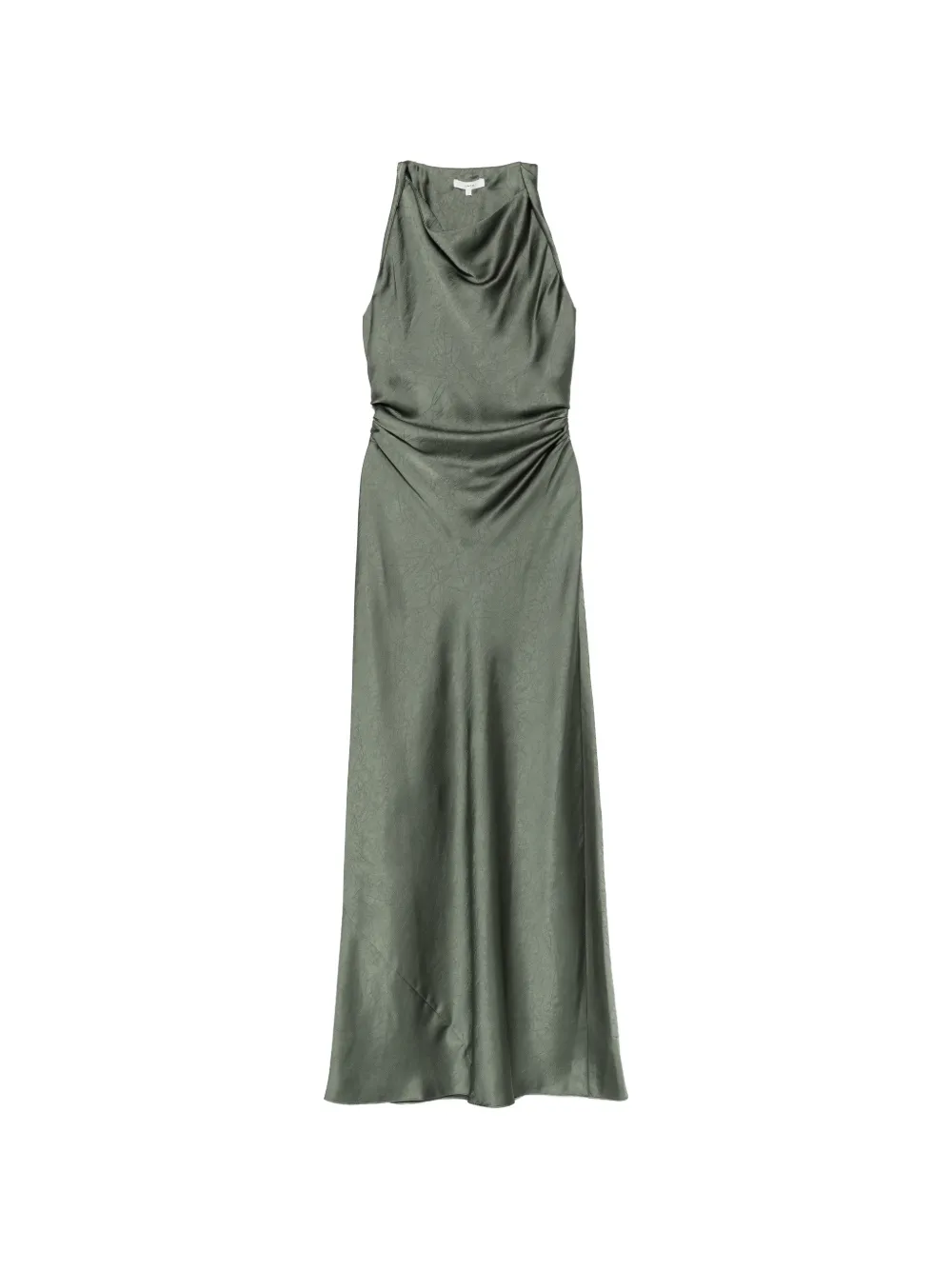 Vince cowl-neck ruched maxi dress - Verde