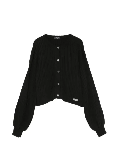 Balmain Kids ribbed-knit buttoned cardigan