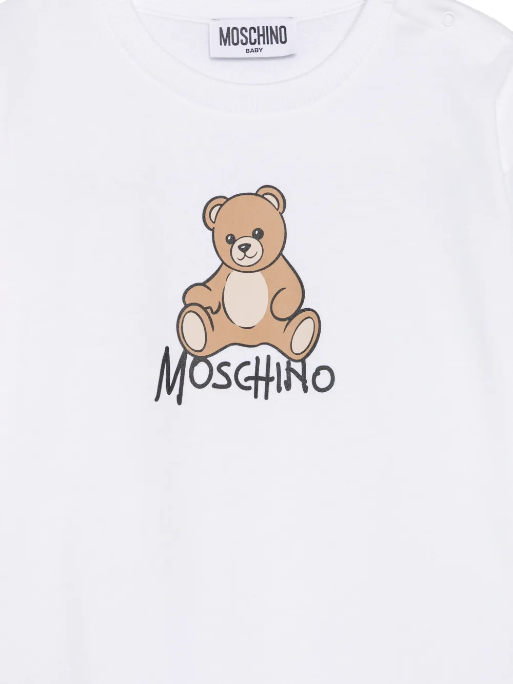 Moschino Kids Sweater met logoprint Wit